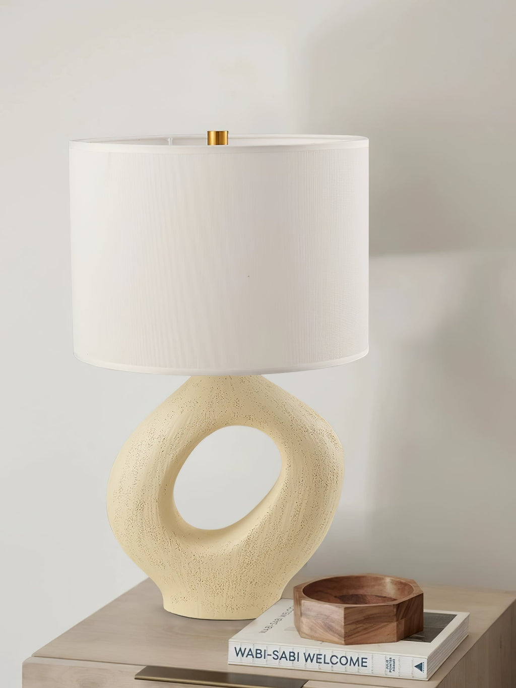 amara-sculptural-table-lamp-anzaz-Beige & White Lampshade-9