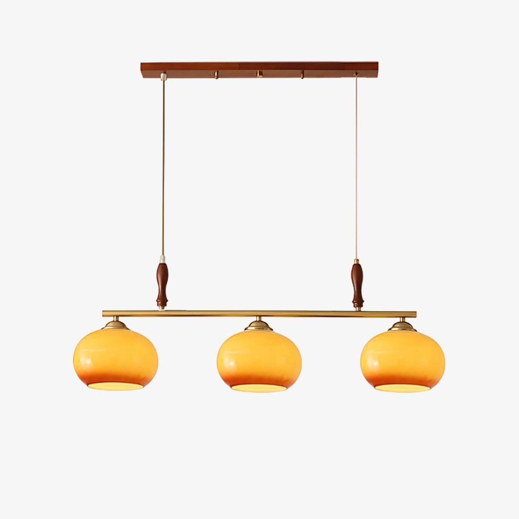 amber-trio-pendant-lamp-anzaz-Gold & Walnut color & Amber-1
