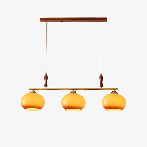 amber-trio-pendant-lamp-anzaz-Gold & Walnut color & Amber-1