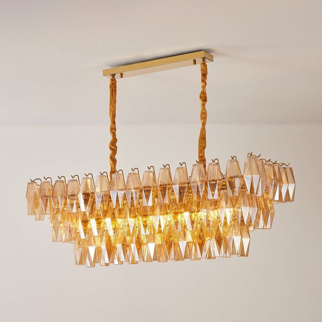 amber-prism-glass-chandelier-anzaz-Gold & Amber-2