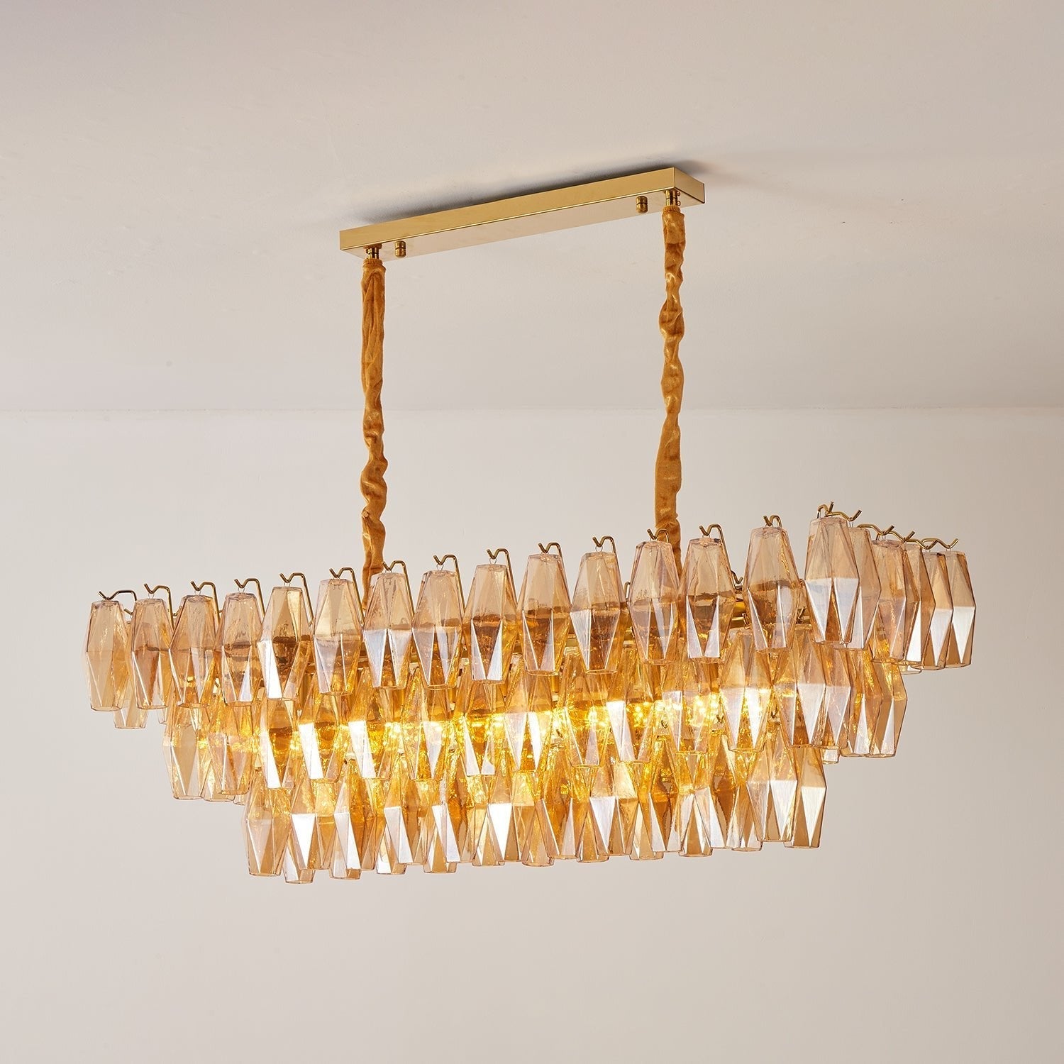 amber-prism-glass-chandelier-anzaz-Gold & Amber-2