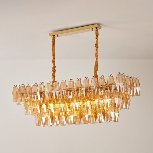 amber-prism-glass-chandelier-anzaz-Gold & Amber-2