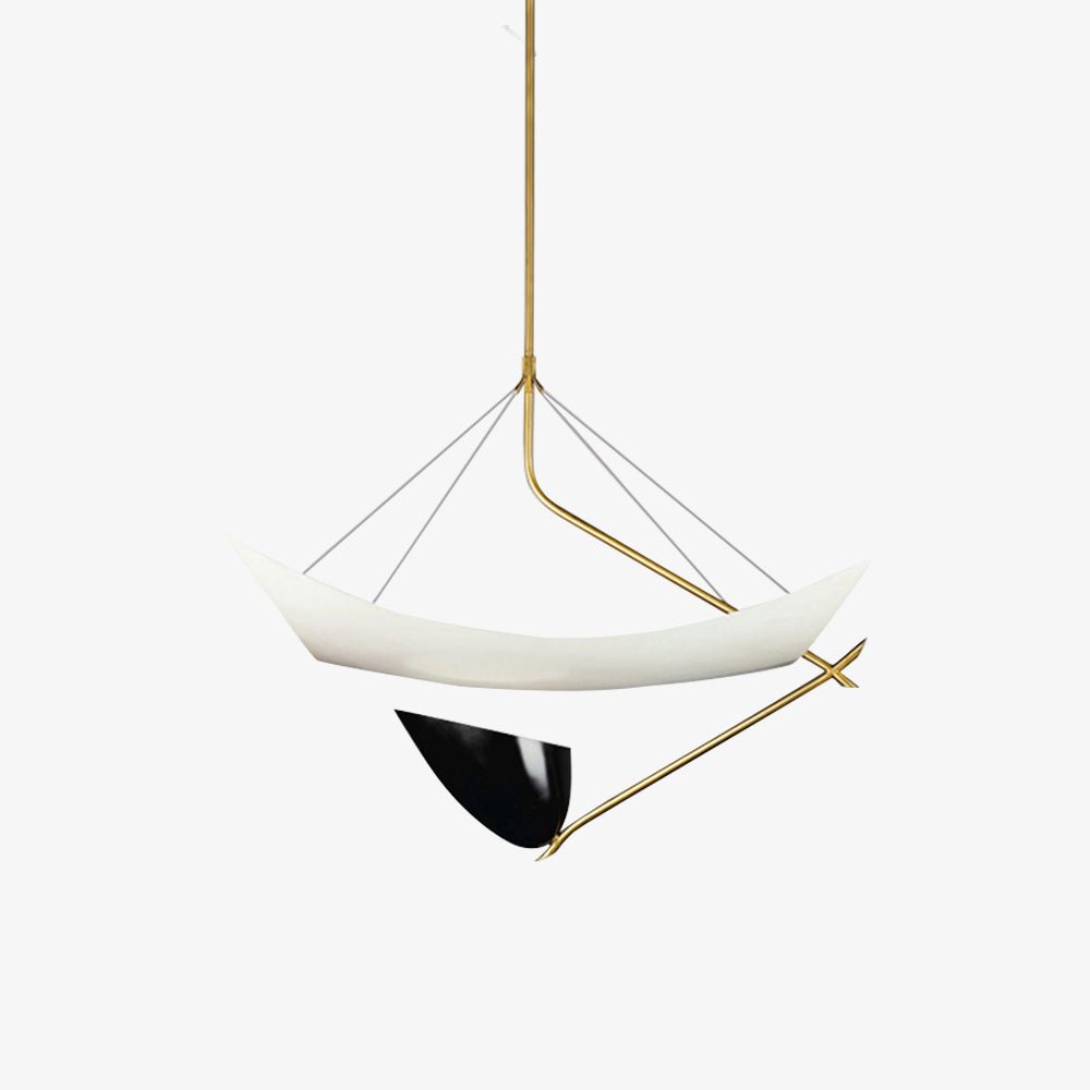 angelo-lelii-pendant-light-anzaz-Gold & White & Black-1