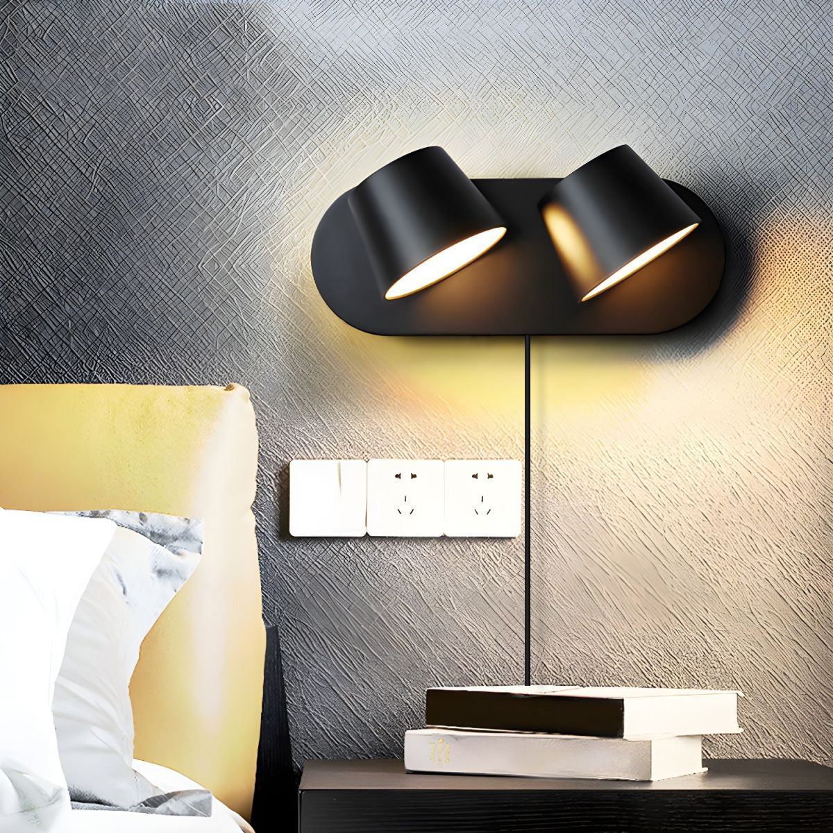angle-adjustable-reading-plug-in-wall-lamp-anzaz-Black & Warm Light-2