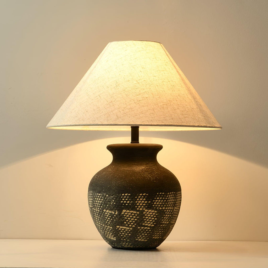 ansel-ceramic-table-lamp-anzaz-Black & Beige-2