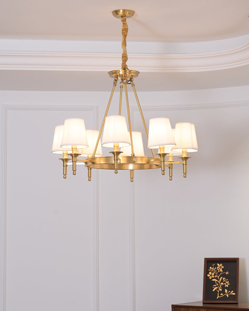 antique-brass-chandelier-anzaz-Polished brass-3