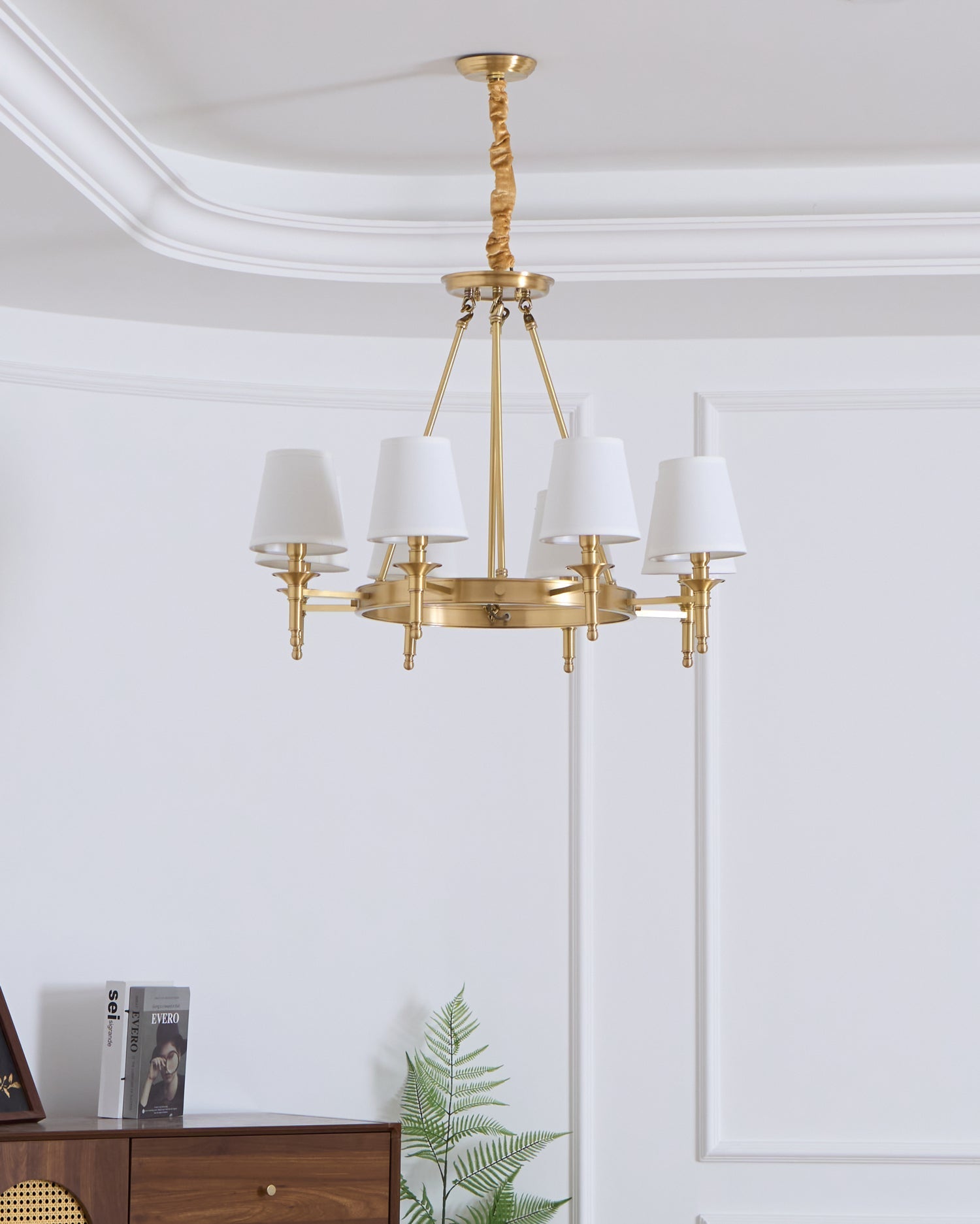 antique-brass-chandelier-anzaz-Polished brass-4