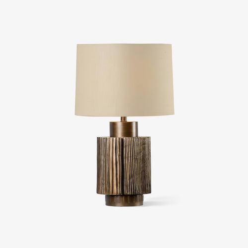antique-groove-table-lamp-anzaz-Bronze & Beige-1