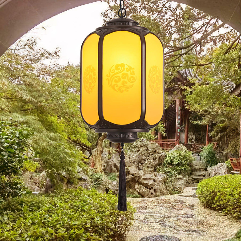 antique-lantern-outdoor-pendant-light-anzaz-Sepia & Yellow-2