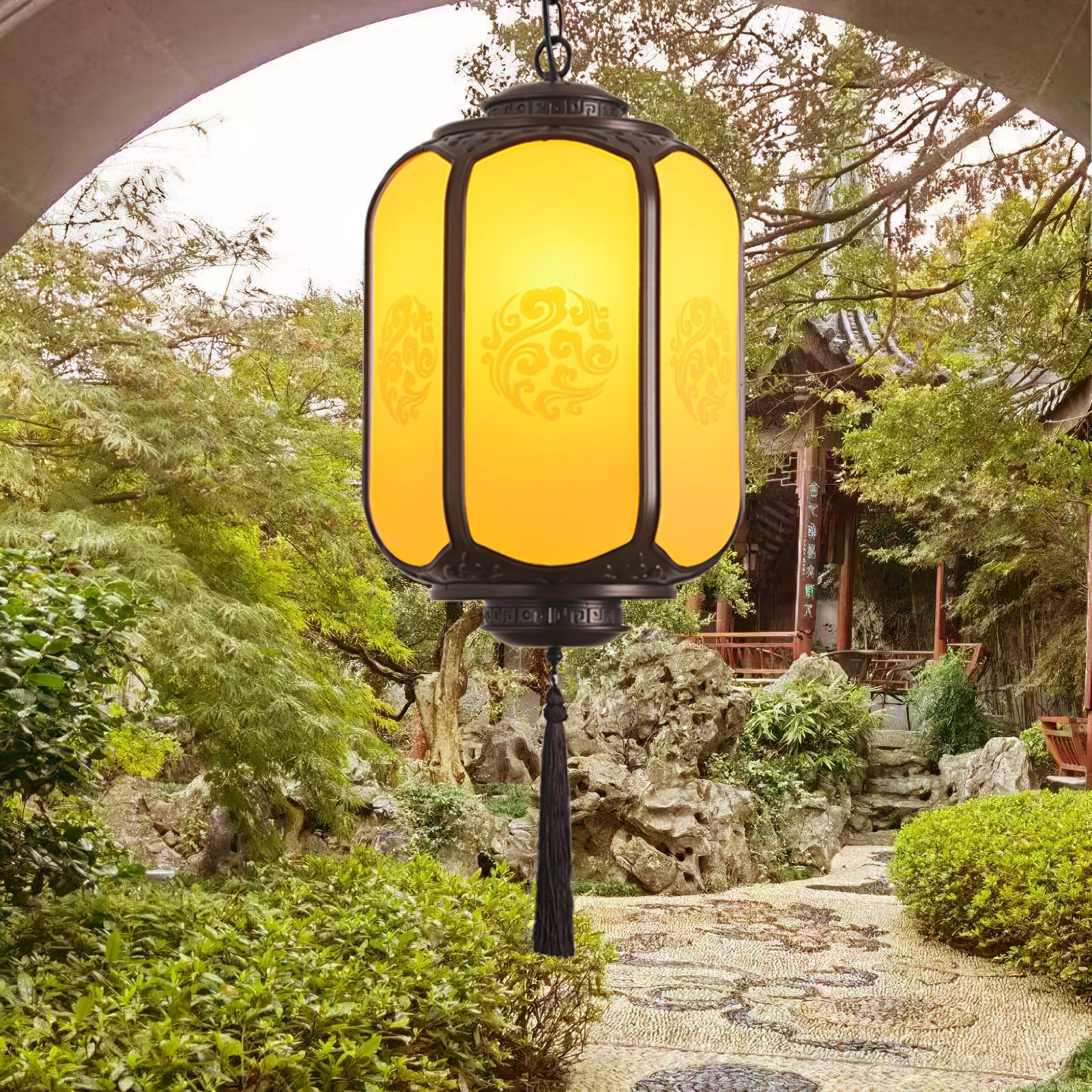 antique-lantern-outdoor-pendant-light-anzaz-Sepia & Yellow-2