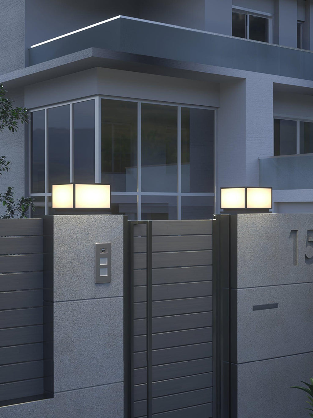 anvia-outdoor-post-light-anzaz-Model B: Solar-Powered Version-4