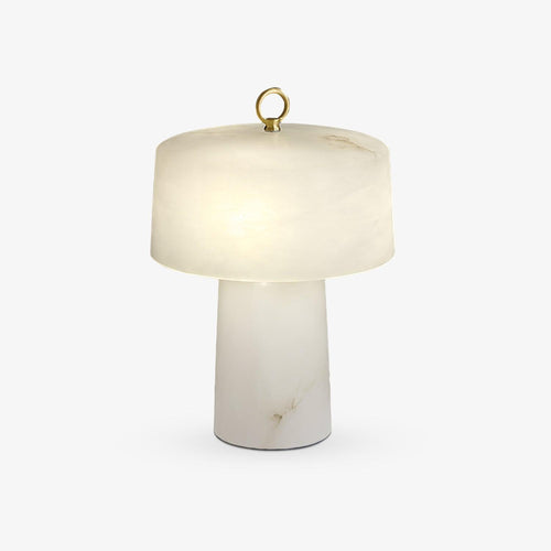 aogashima-table-lamp-anzaz-White & Brass-1