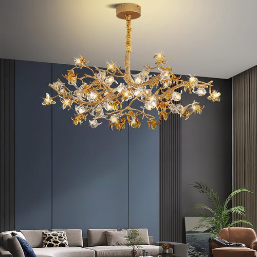 aosta-brass-branch-chandelier-anzaz-Brass & Clear & Yellow-2