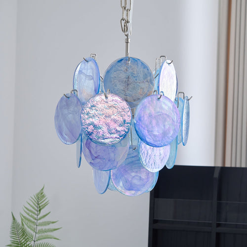 aqua-blue-glass-murano-chandelier-anzaz-Copper & Blue glass-2