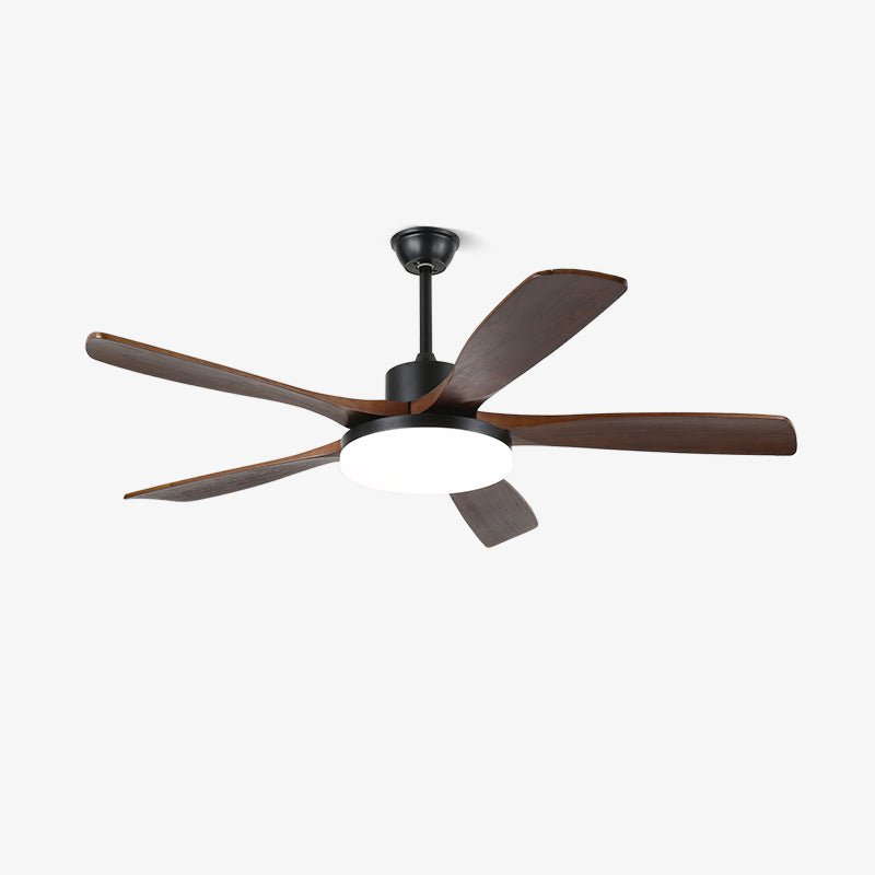 keltis-ceiling-fan-light-anzaz-Model A  Walnut Wood Grain & Black (ABS blades)-1