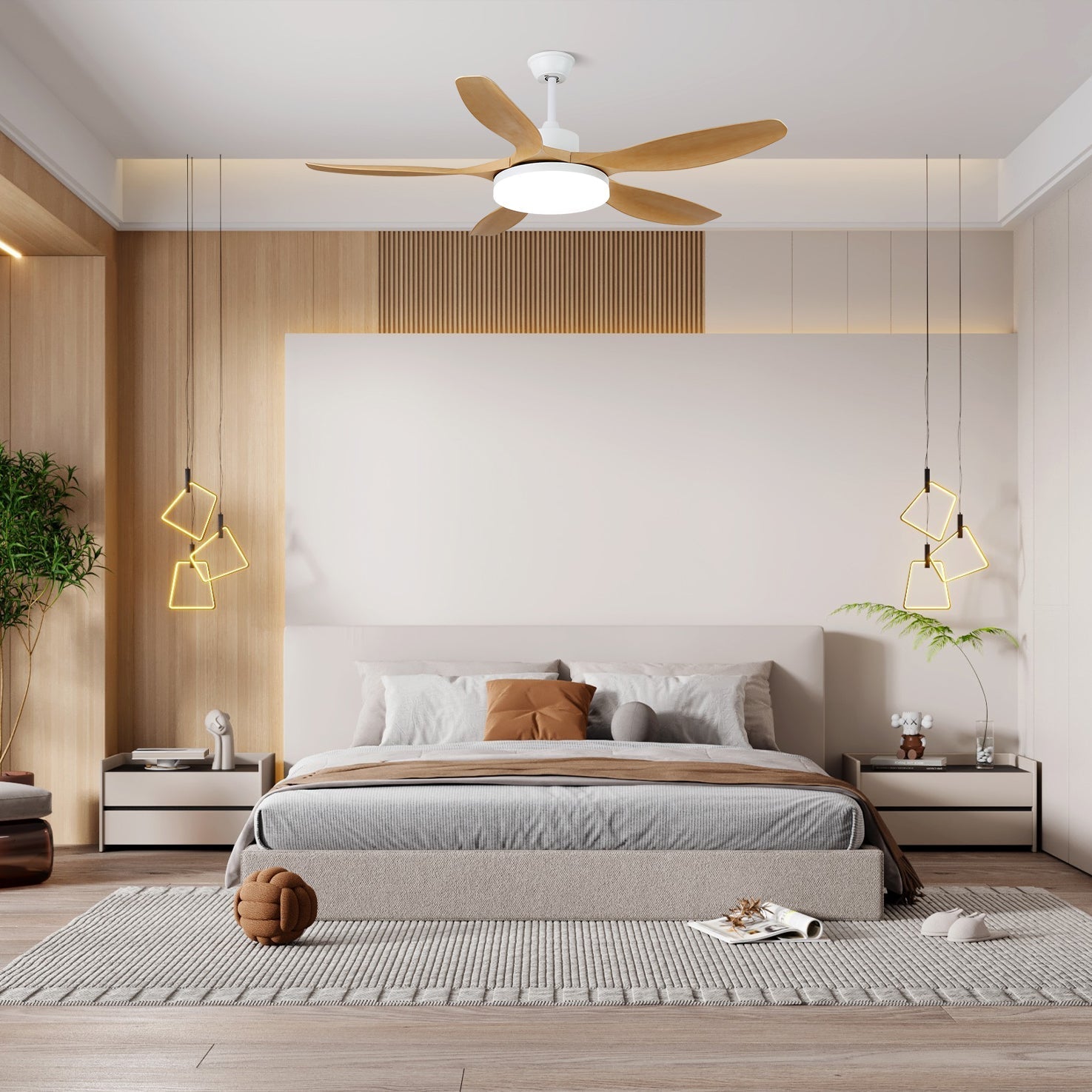 keltis-ceiling-fan-light-anzaz-Model D Nature Wood Grain (ABS blades)-10