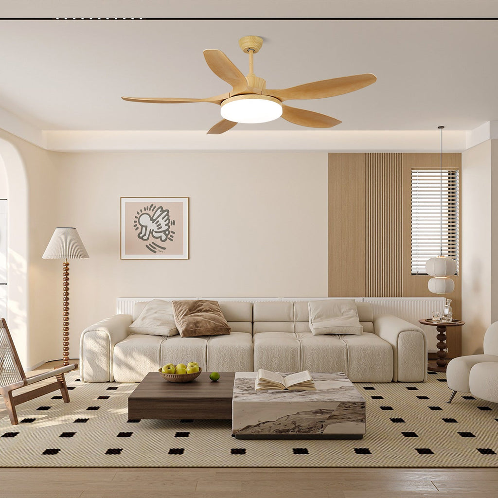 keltis-ceiling-fan-light-anzaz-Model F Nature Wood Grain (ABS blades)-12