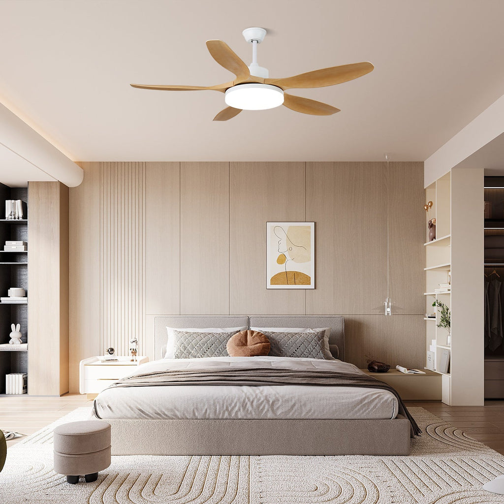 keltis-ceiling-fan-light-anzaz-Model A  Walnut Wood Grain & Black (ABS blades)-7