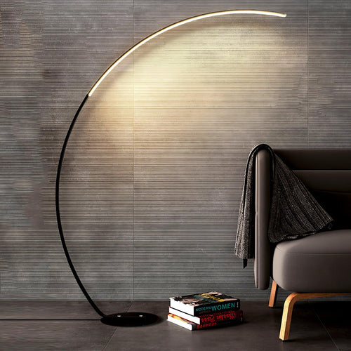 arc-floor-lamp-anzaz-Black & Warm Light-2