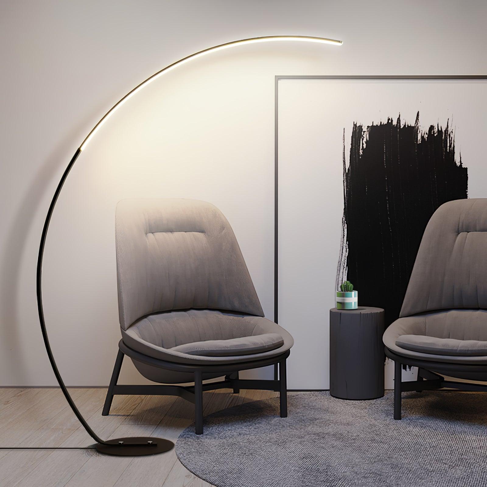 arc-floor-lamp-anzaz-Black & Warm Light-3