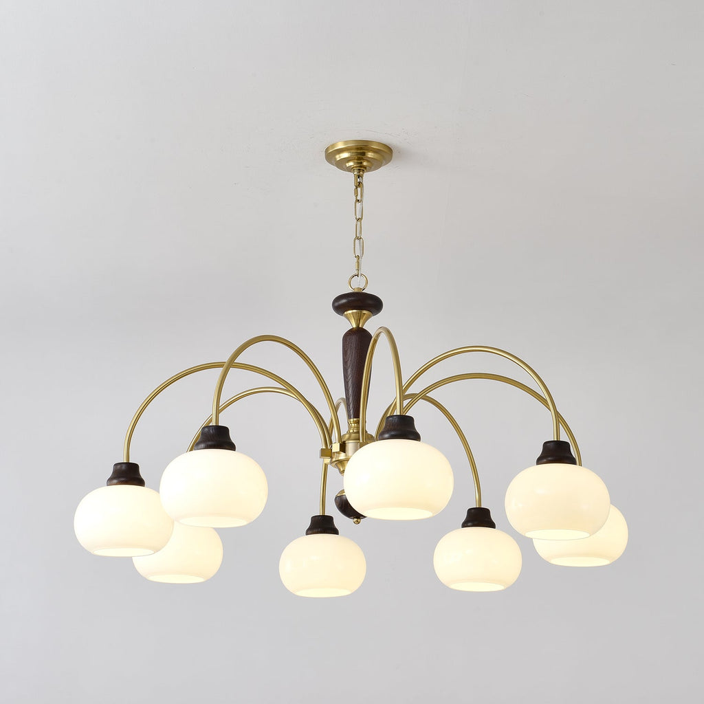 arched-globe-chandelier-anzaz-Walnut Color & Gold-3