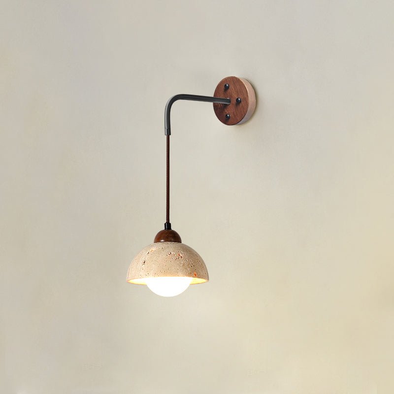 arched-travertine-wall-light-anzaz-Walnut color & Yellow Travertine-6