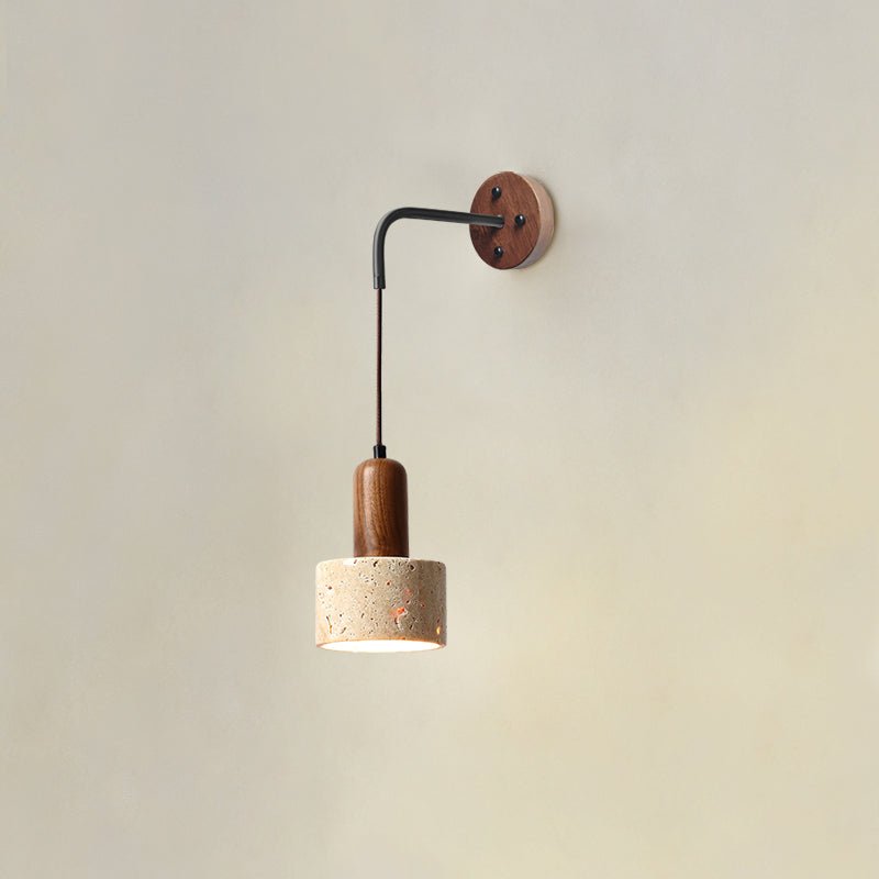 arched-travertine-wall-light-anzaz-Walnut color & Yellow Travertine-8