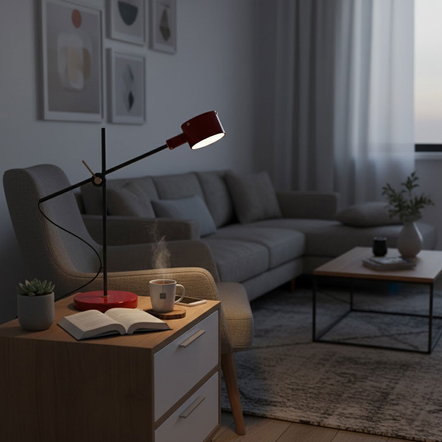 arclen-adjustable-table-lamp-anzaz-Red & Black-9