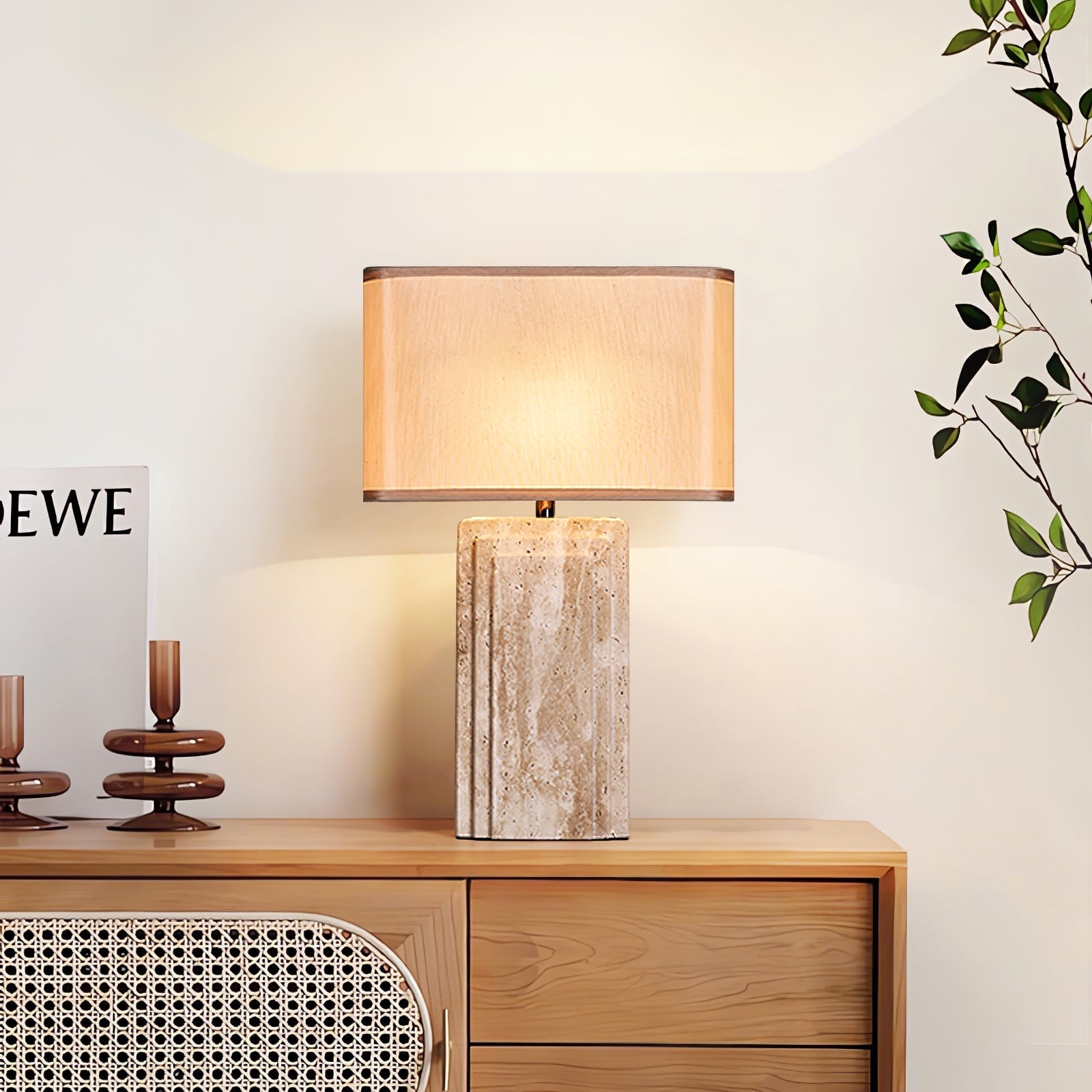 arco-travertine-table-lamp-anzaz-Yellow Travertine & Beige-3