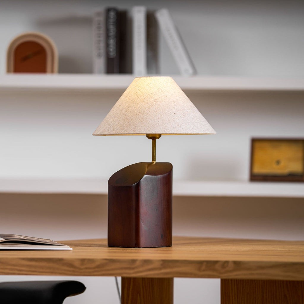 arden-curve-table-lamp-anzaz-Model A: Dark Walnut & Beige linen-4