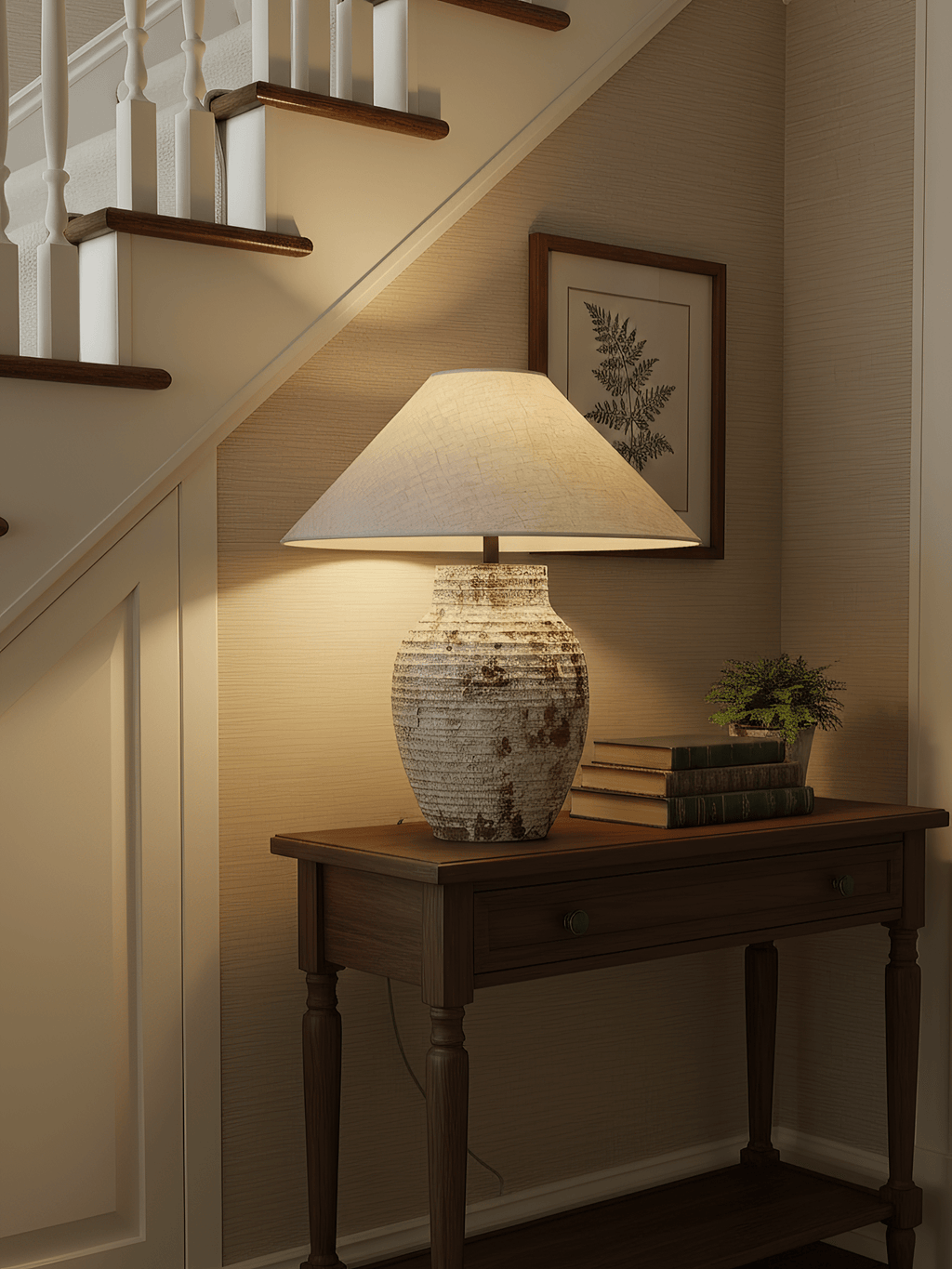 arden-textured-clay-table-lamp-anzaz-Terracotta & Beige-2