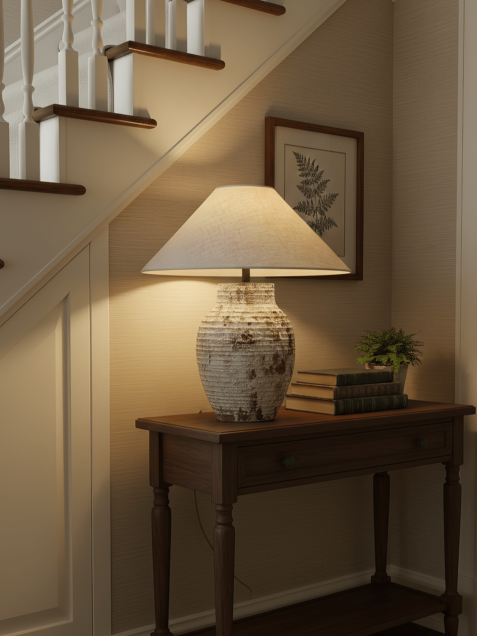 arden-textured-clay-table-lamp-anzaz-Terracotta & Beige-2
