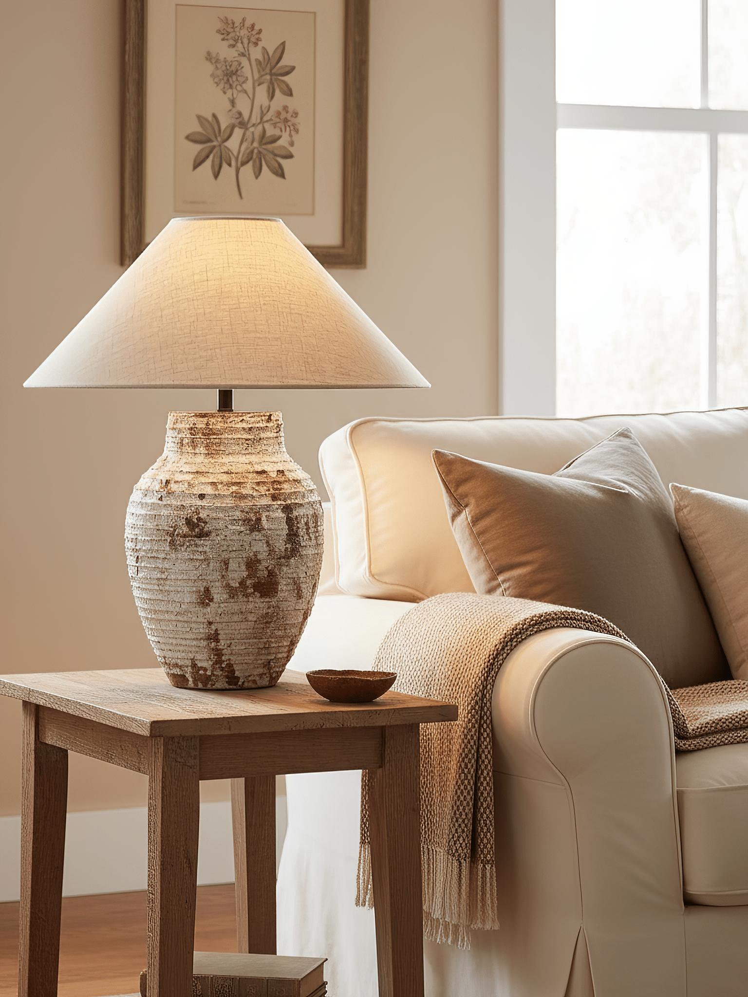 arden-textured-clay-table-lamp-anzaz-Terracotta & Beige-3