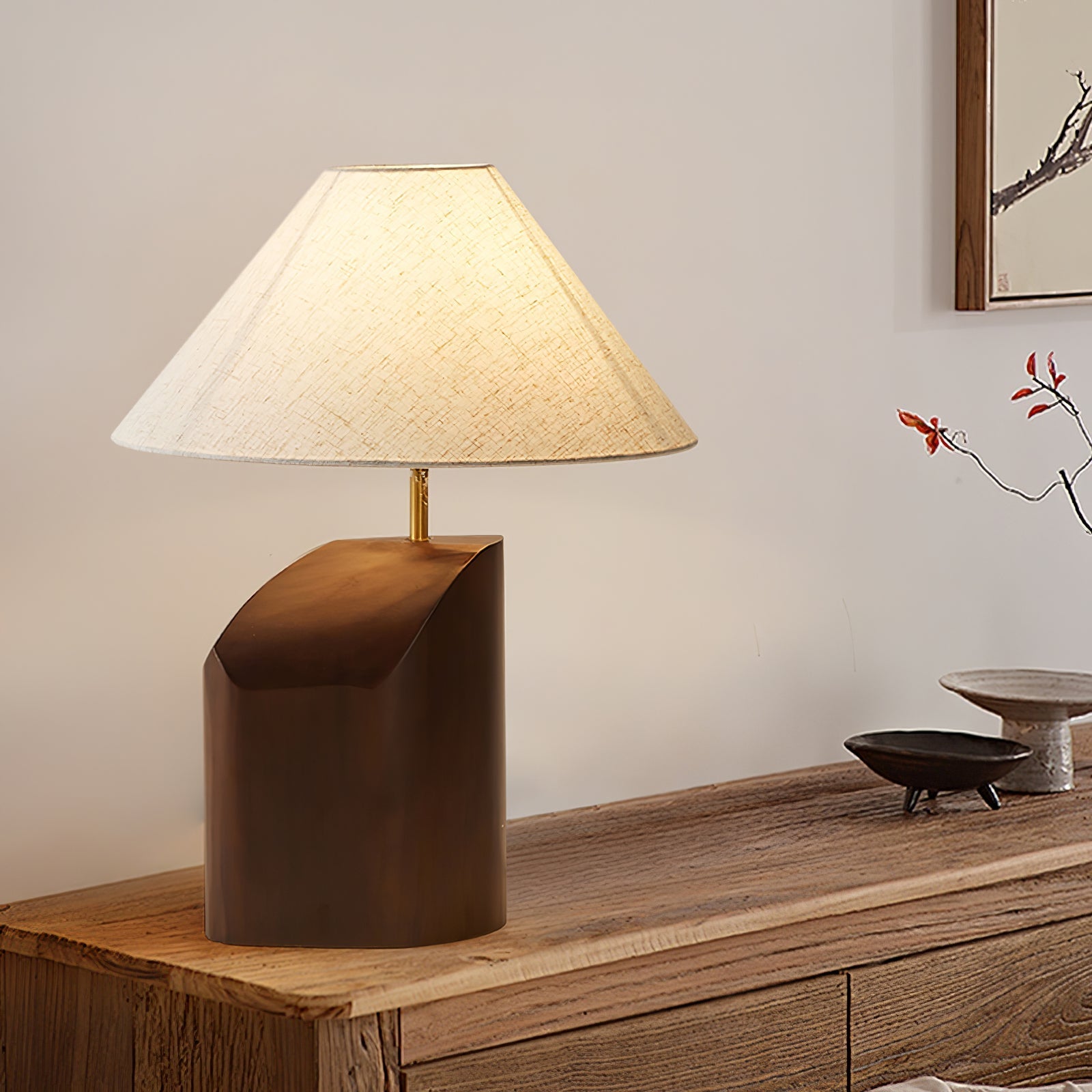 arden-curve-table-lamp-anzaz-Model B: Dark Walnut & Beige linen-7