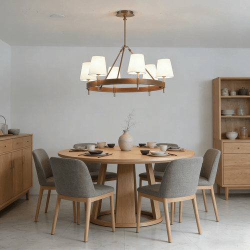 arianna-leather-chandelier-anzaz-Brown & Brass & White-2