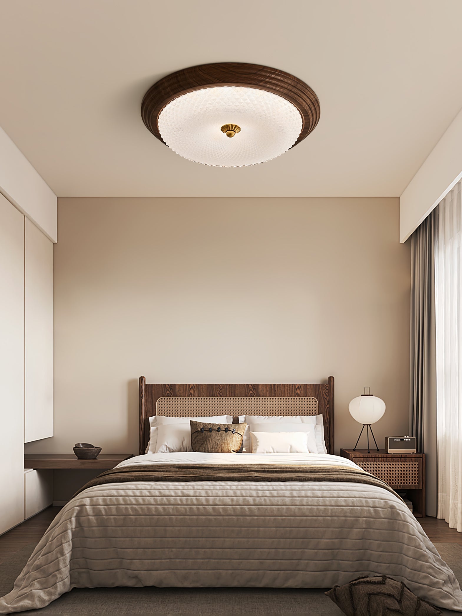 arlington-ceiling-lamp-anzaz-Walnut & Opaque-4