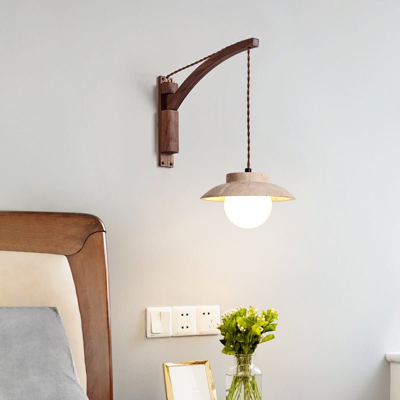 artisan-arc-wall-lamp-anzaz-Walnut Color & Yellow Travertine-3