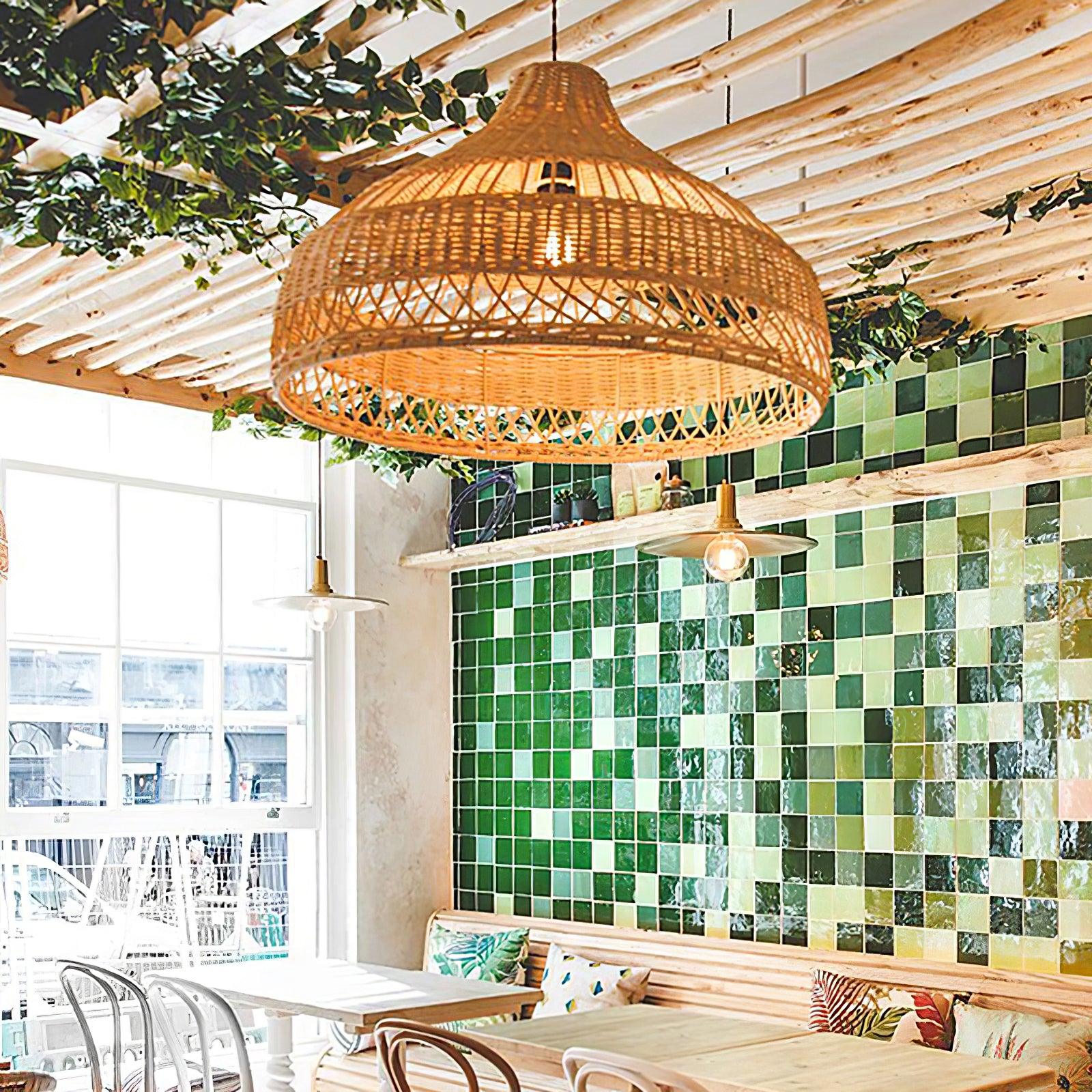artisanal-rattan-dome-pendant-lamp-anzaz-Natural rattan-3