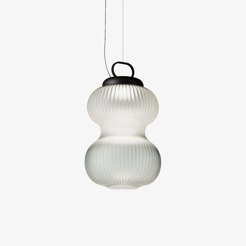artistic-gourd-pendant-light-anzaz-Black & Transparent-1