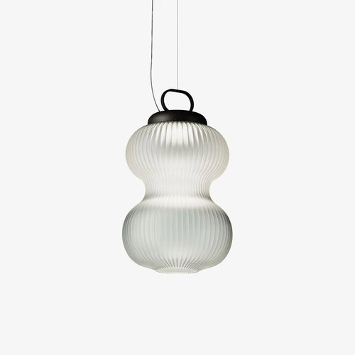 artistic-gourd-pendant-light-anzaz-Black & Transparent-1