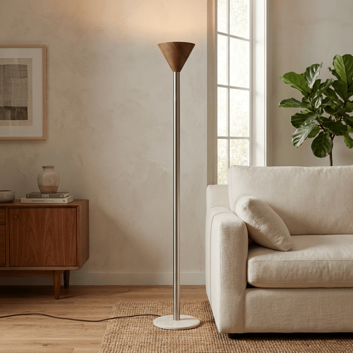 arven-cone-floor-lamp-anzaz-Walnut Color & Chrome-2