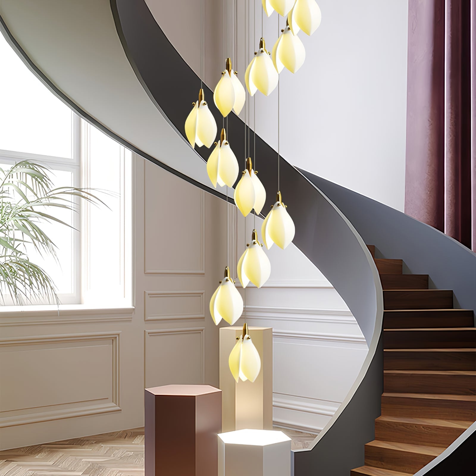 astralis-bloom-chandelier-anzaz-Gold & White-5