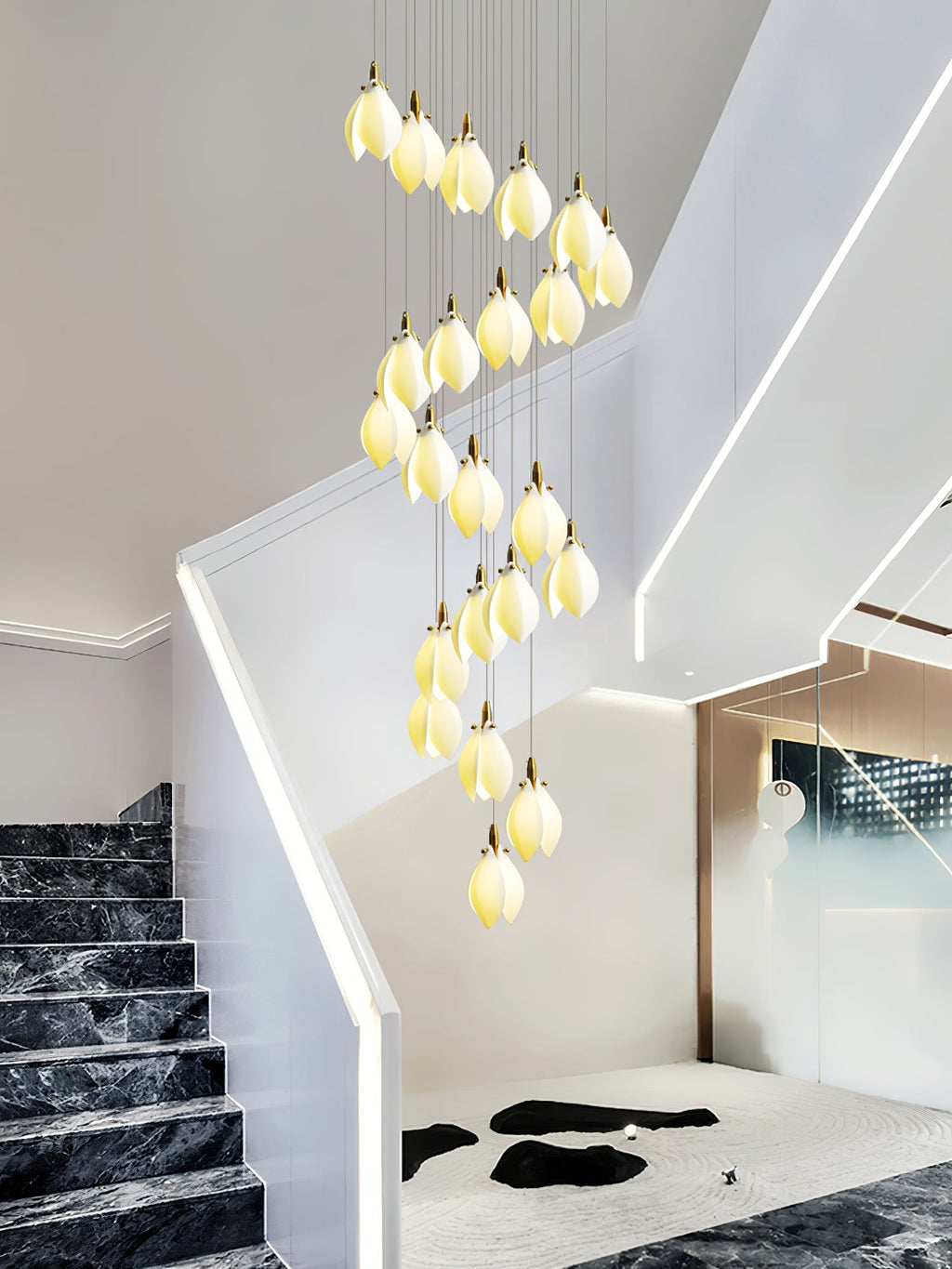 astralis-bloom-chandelier-anzaz-Gold & White-14