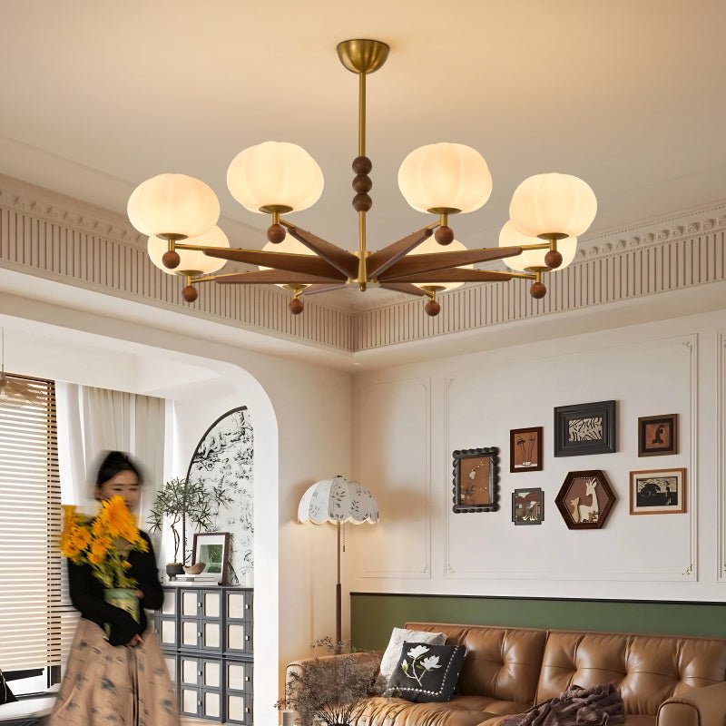 astrid-bloom-chandelier-anzaz-Walnut Color & Gold & White-3