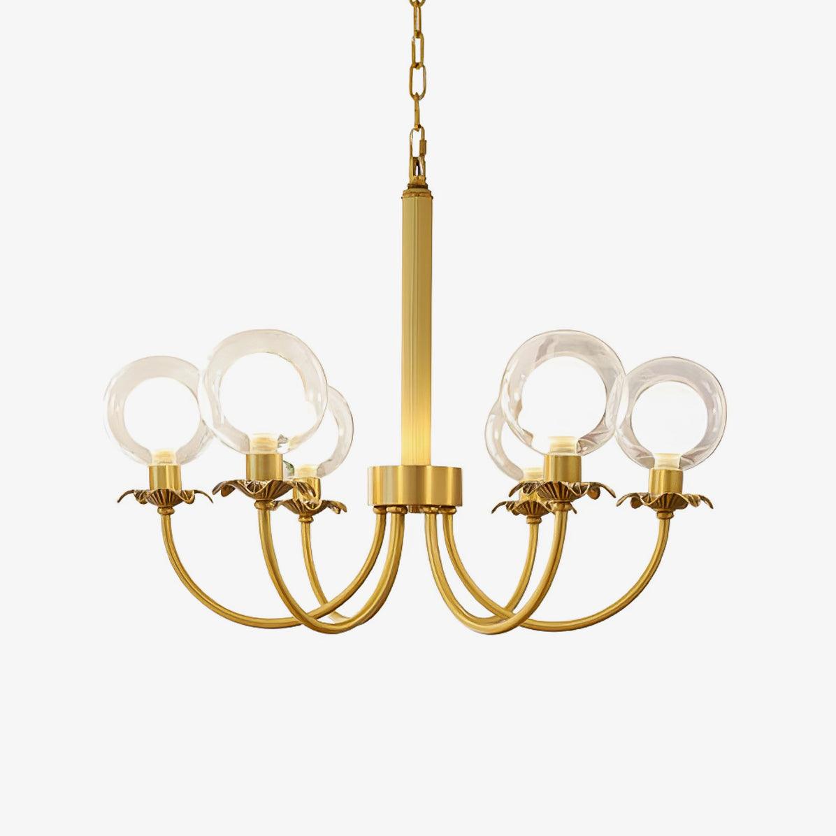 aureate-radiance-glass-chandelier-anzaz-Brass & Clear-1