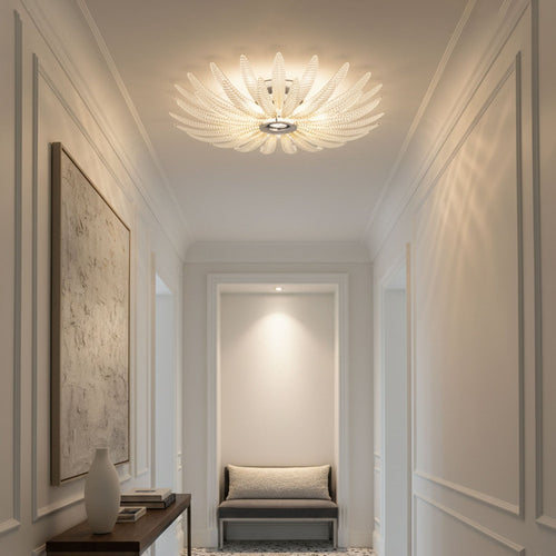 aurelia-glass-petal-ceiling-light-anzaz-Chrome & Clear-2