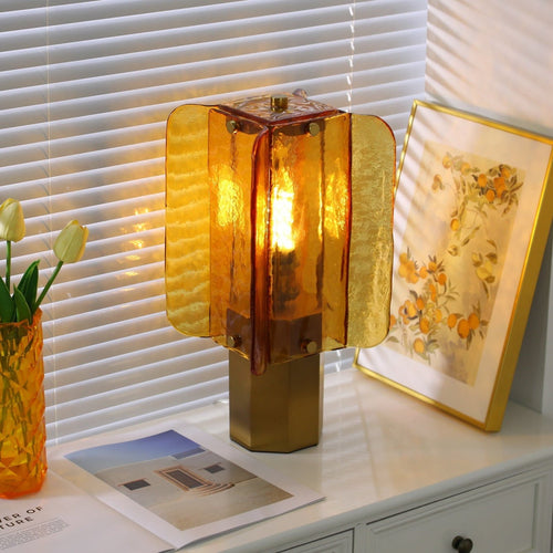 aurelia-glass-table-lamp-anzaz-Amber & Gold-2