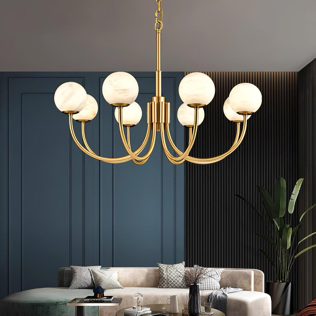 aurelian-alabaster-globe-chandelier-anzaz-Brass & White-5