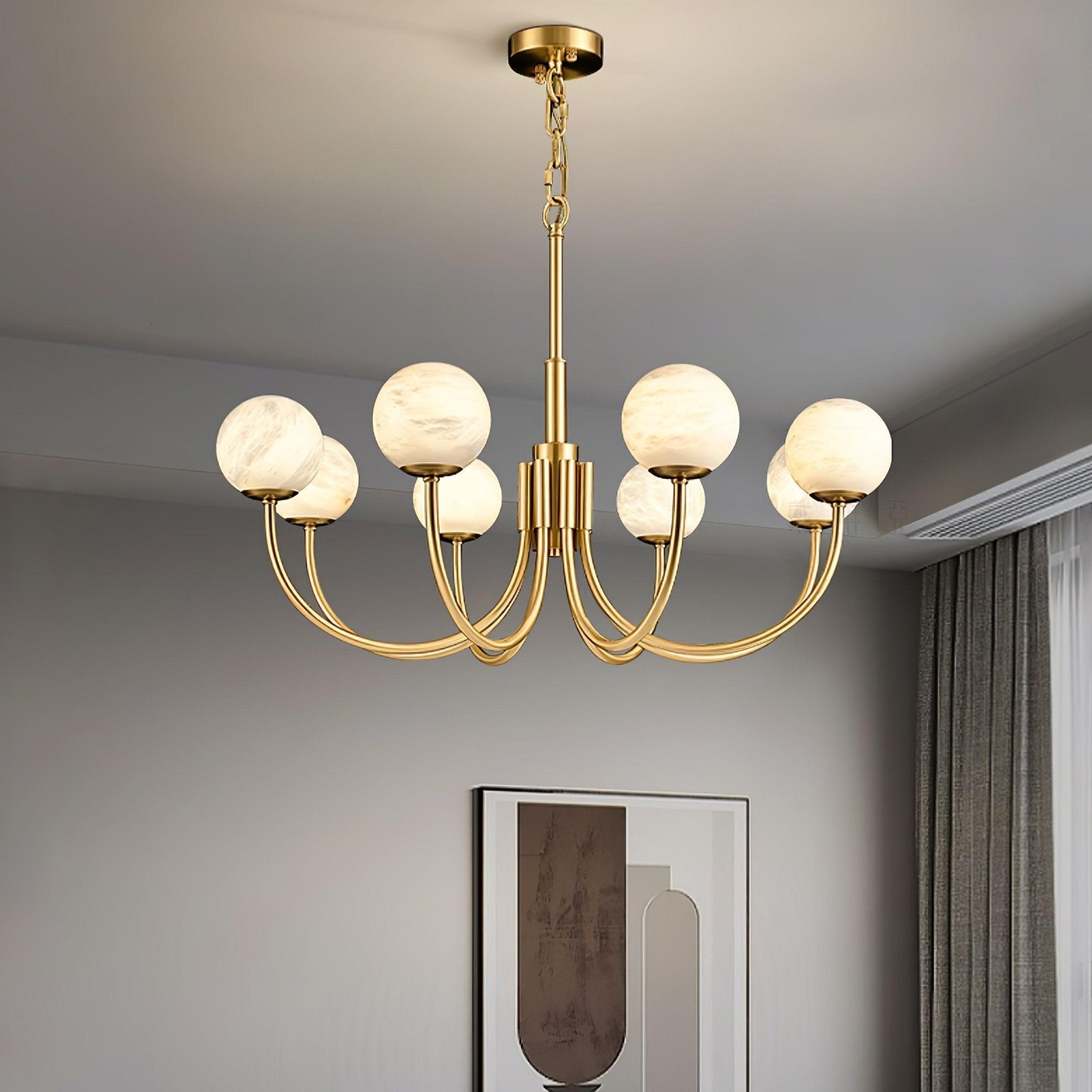 aurelian-alabaster-globe-chandelier-anzaz-Brass & White-2