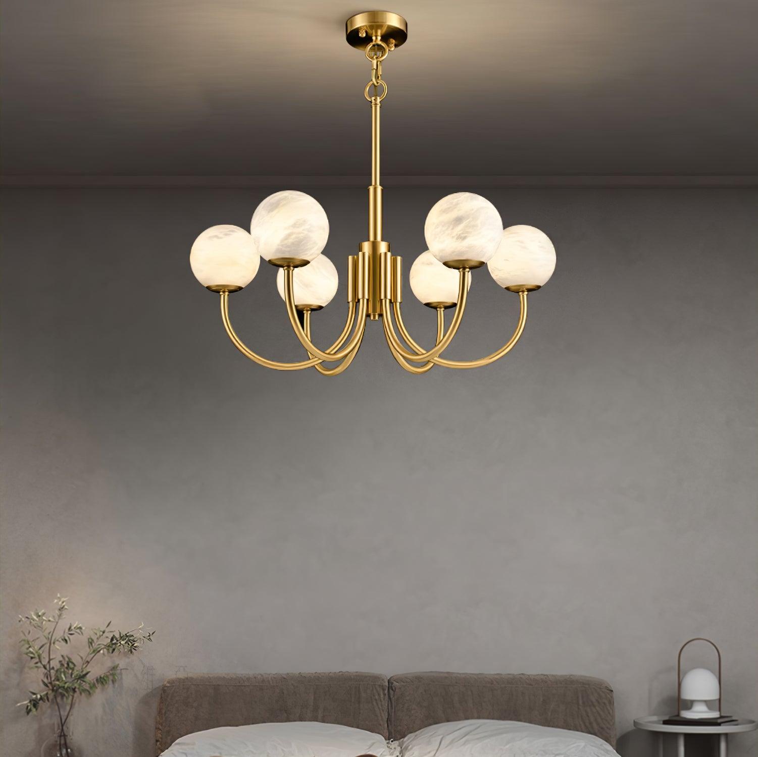 aurelian-alabaster-globe-chandelier-anzaz-Brass & White-4
